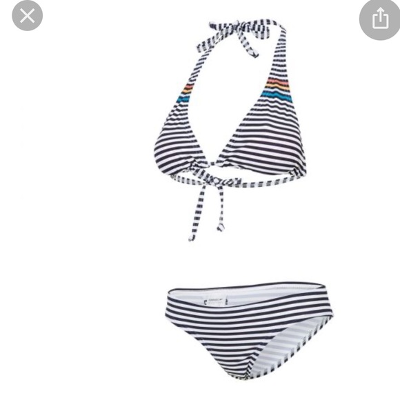 Speedo-triangle tie 2 piece bikini set - Picture 3 of 8